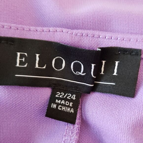 Eloquii Blousy Peplum Top Sz 22/24 - Picture 3 of 4